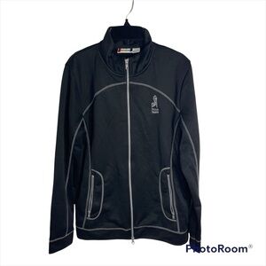 Clique Full Zip Black Sweatshirt Jacket Medium Pelican Preserve